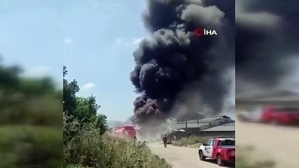 Nilüfer'de fabrika yangını!