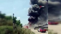 Bursa'da fabrika yangını: Gökyüzü siyah dumanla kaplandı