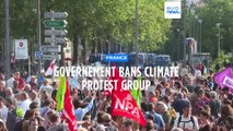 Paris protest in support of extremist climate activist group SLT