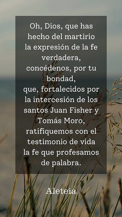 Oración de intercesión a santo Tomás Moro