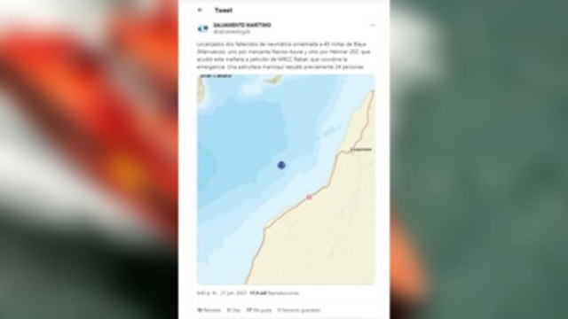 Dos fallecidos y más de 30 desaparecidos en el naufragio de una zódiac a 160 Km de Canarias