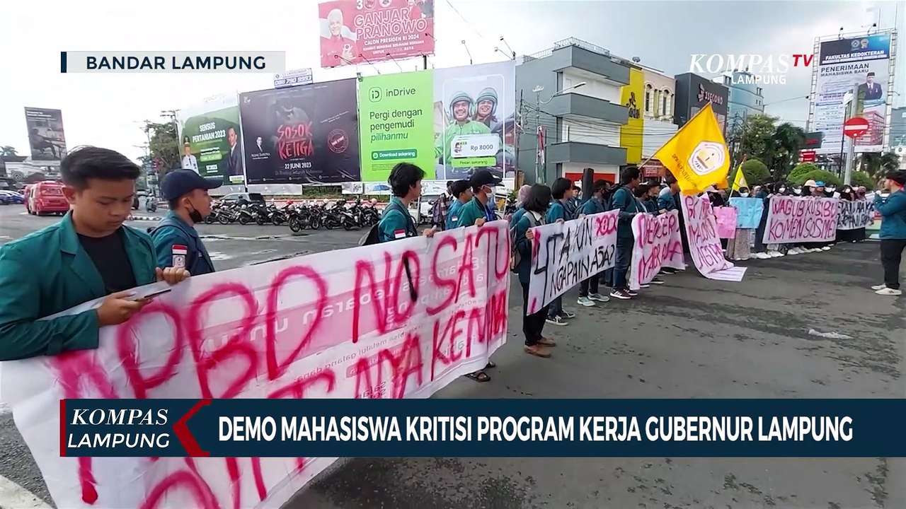 Demo Mahasiswa Kritisi Program Kerja Gubernur Arinal Djunaidi