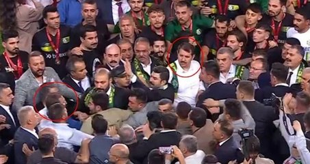 Şanlıurfaspor’un kupa töreninde Emin Yetim ve Vali Salih Ayhan arasında gerginlik