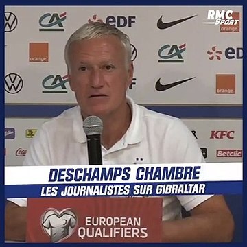 Didier Deschamps chambre certains journalistes en conf' de presse sur Gibraltar