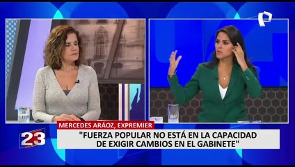 Mercedes Aráoz: “Fuerza Popular no está en la capacidad de exigir cambios en el gabinete”