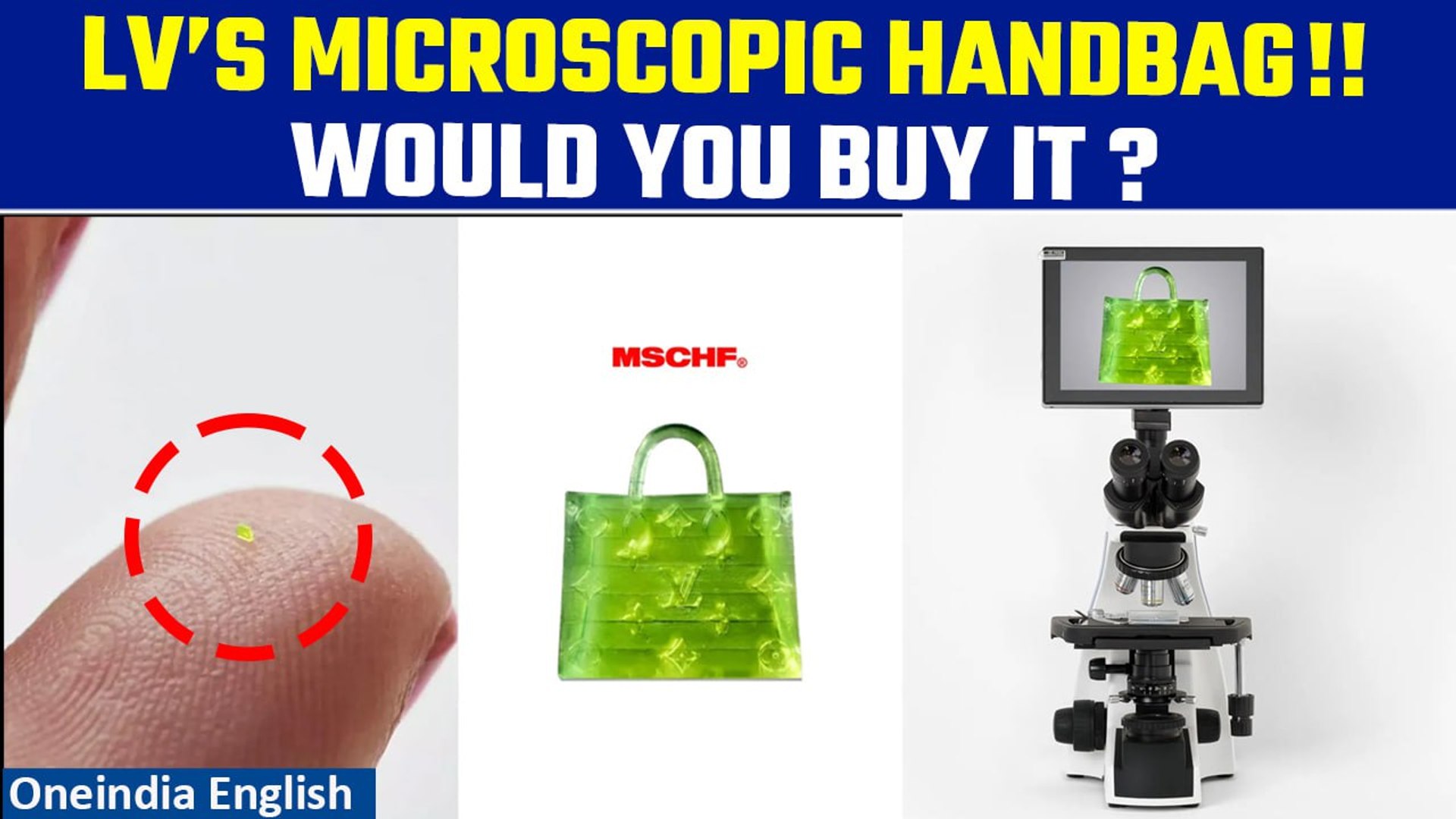 MSCHF's ultra tiny louis vuitton handbag is so small it needs a microscope