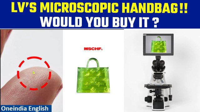 Art collective MSCHF releasing microscopic bootleg Louis Vuitton handbag, Know more| Oneindia News