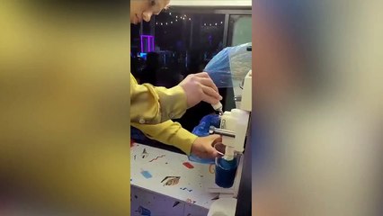 Manchester City ace Erling Haaland spotted serving ice creams to stunned locals