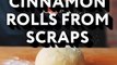 Quick cinnamon rolls from scraps #food #cooking #baking #cookies #recipe