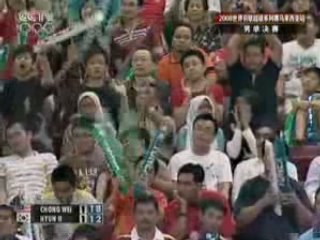 Badminton  2008 Malaysian MS Final game 3 2/2