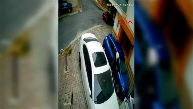8 ay önce hayalet ekranı çalınan otomobile yeniden hırsız girmeye çalıştı