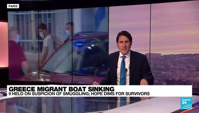 Greece migrant boat sinking: 9 held on suspicion of smuggling, hope dims for survivors