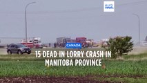 At least 15 dead in bus crash in central Canada