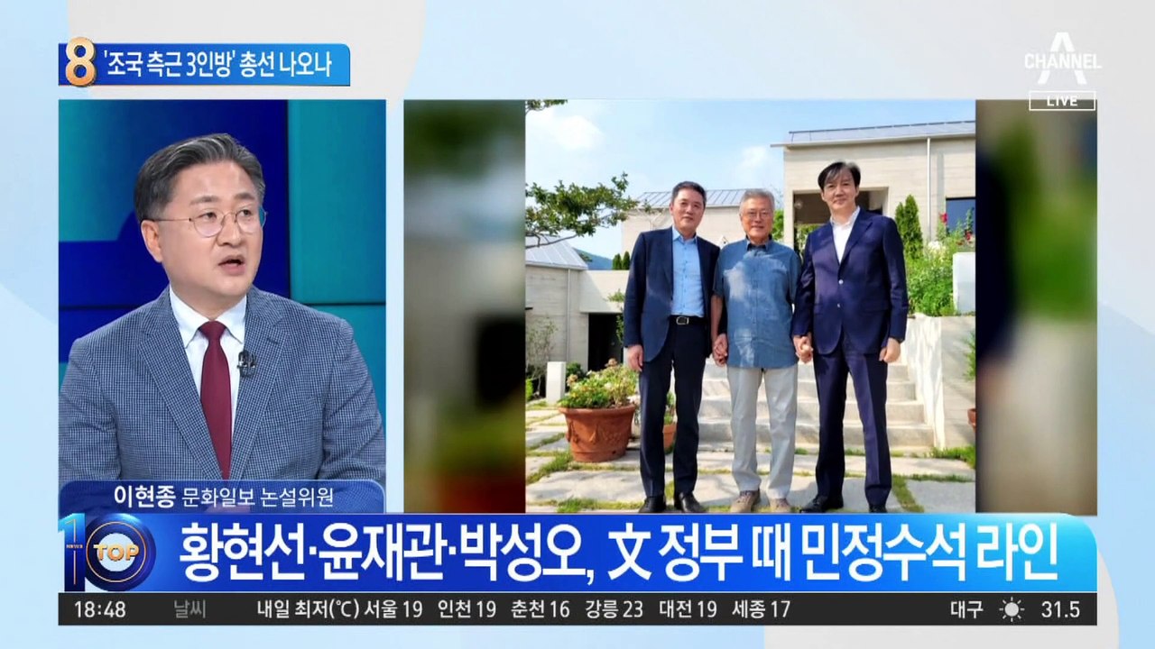 민주당 ‘조국 측근 3인방’, 내년 총선 출마 몸푸나