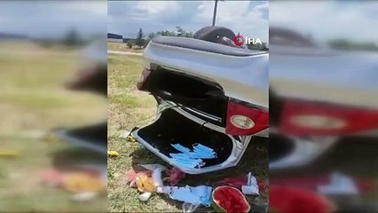 Malatya'da Kontrolden Çıkan Otomobil Takla Attı