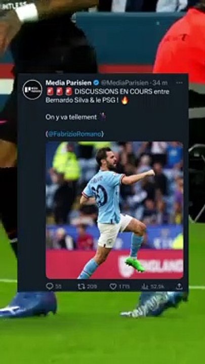 Bernardo Silva et le PSG ça discute ! ❤️