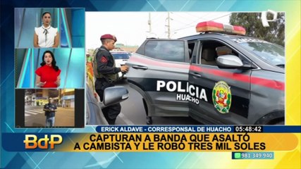 Huacho: capturan a banda de criminales que asaltó a cambista y le robó S/ 3000
