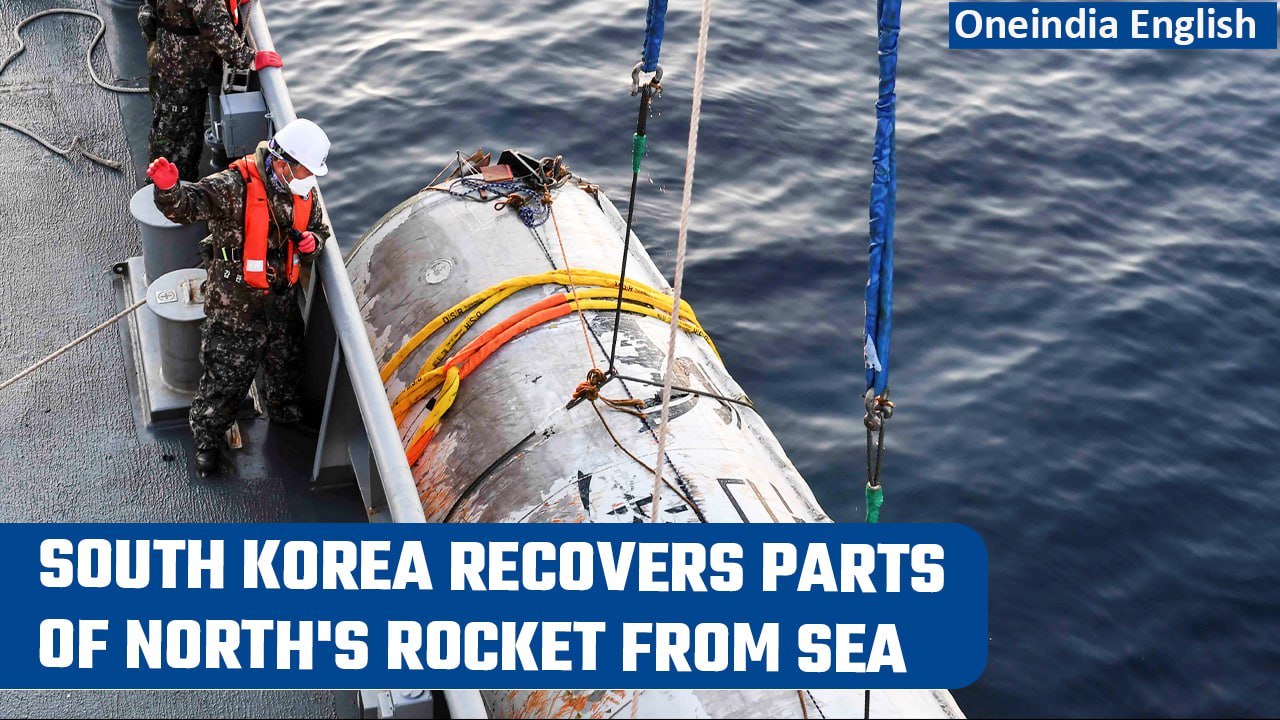 South Korea recovers debris of rocket used in North Korea's failed satellite launch | Oneindia News