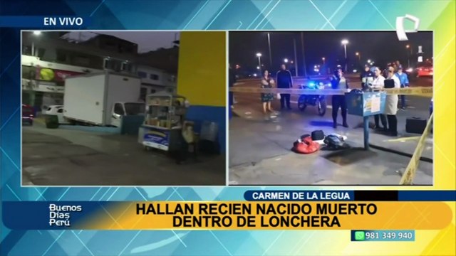 Hallan a recién nacido muerto dentro de una lonchera en Carmen de la Legua
