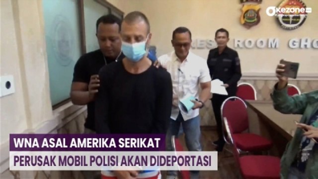 WNA asal Amerika Serikat Perusak Mobil Polisi akan Dideportasi