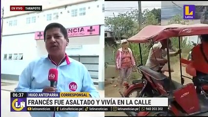 Francés deambula en San Martín tras sufrir asalto.