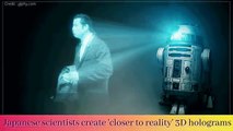Japanese scientists create 'closer to reality' 3D holograms