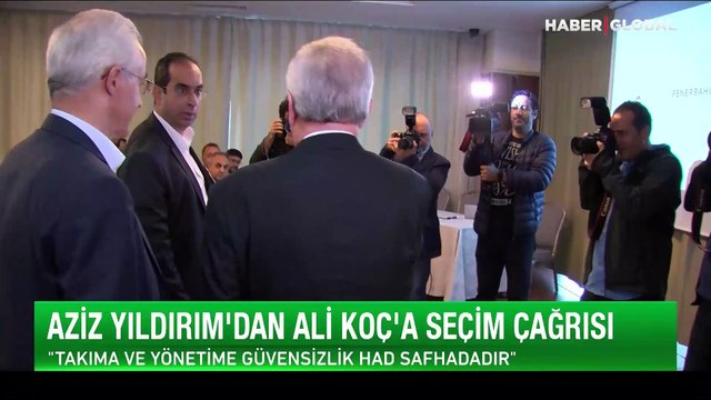 Aziz Yıldırım'dan 'Süleyman Seba'lı seçim çağrısı: Ali Koç ve yönetimine düşen olağanüstü genel kurula gitmektir