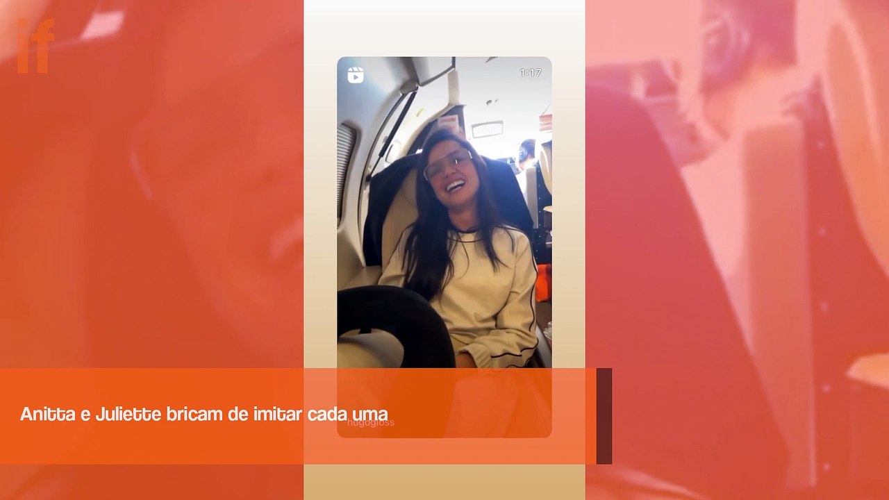 Anitta e Juliette postaram vídeos imitando uma a outra