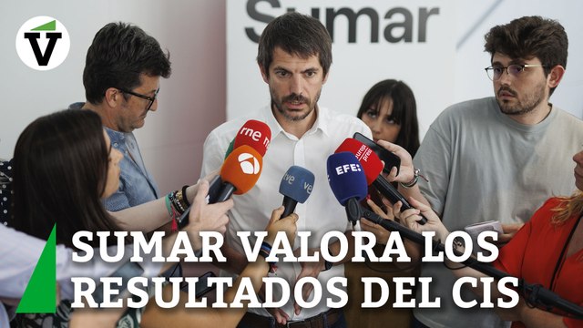 El portavoz de SUMAR valora los datos del CIS: Hay partido y salimos a ganarlo
