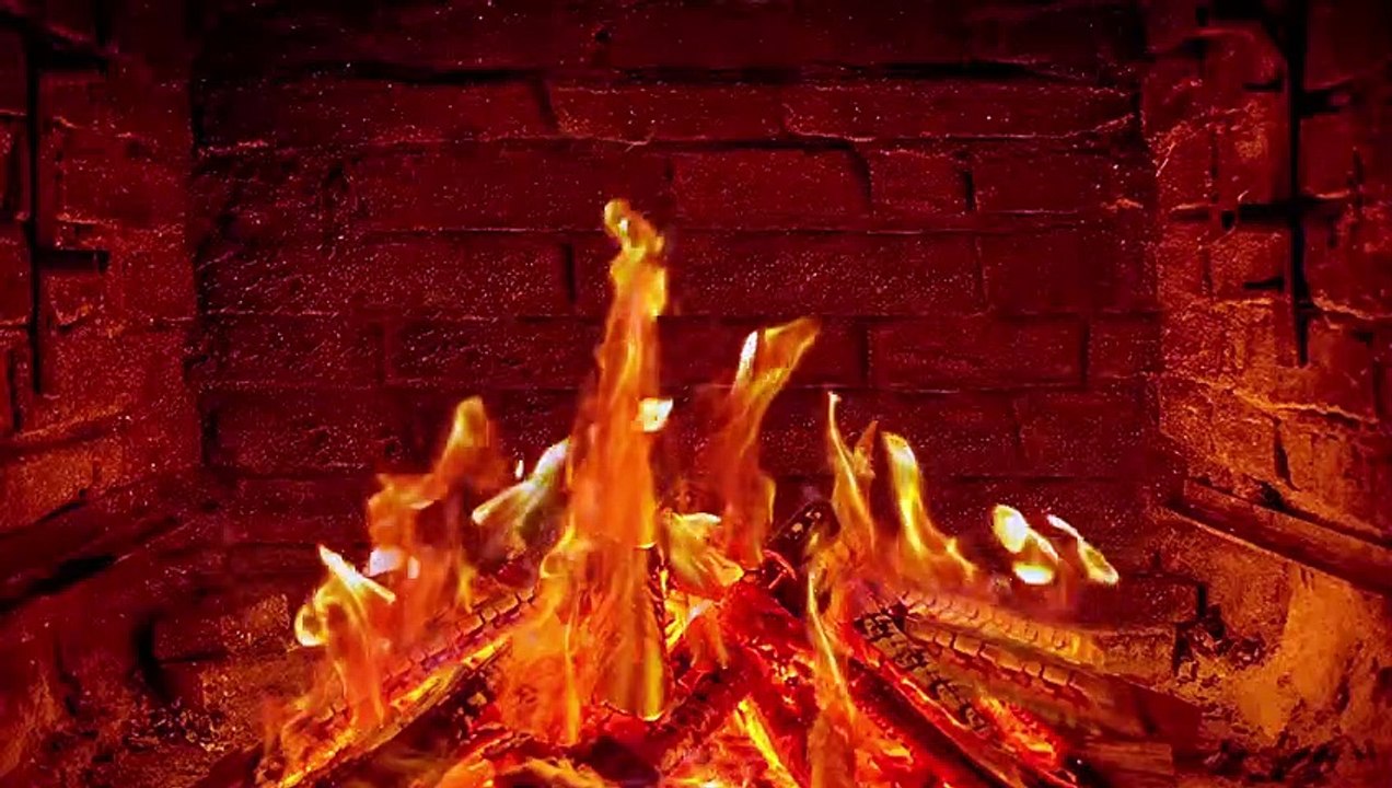 Fireplace With Natural Sound Firecrackling