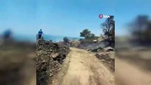 Nefes helikopteri ile Bodrum'da iki yangına müdahale