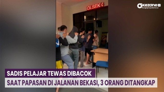 Sadis Pelajar Tewas Dibacok saat Papasan di Jalanan Bekasi, 3 Orang Ditangkap