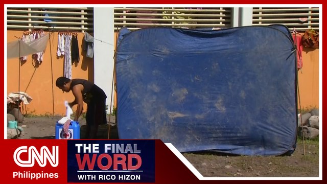 Albay evacuees worry over sanitation, water supply