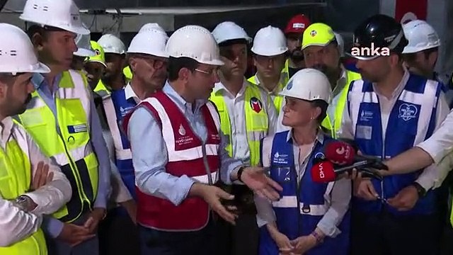İmamoğlu, Ümraniye-Ataşehir-Göztepe Metro Hattına Döşenecek İlk Rayları Kaynattı: Bu Hattı Sıfırdan Ele Aldık ve 3,5 Senedir Gümbür Gümbür...