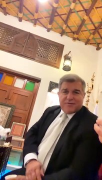 Joan Laporta, cazado en Qatar, con Xavi Puig