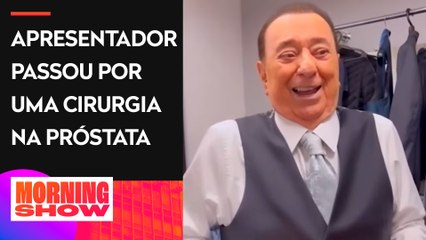 Raul Gil volta a gravar no SBT após cirurgia