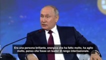 Putin ricorda Berlusconi con minuto silenzio: era un uomo brillante