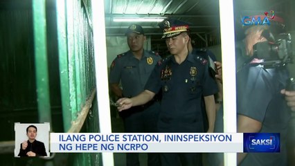 Ilang police station, ininspeksiyon ng hepe ng NCRPO | Saksi