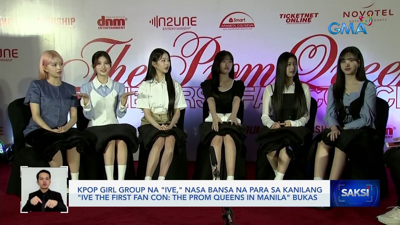 KPop girl group na "IVE," nasa bansa na para sa kanilang "IVE The First Fancon: The Prom Queens in Manila" bukas | Saksi