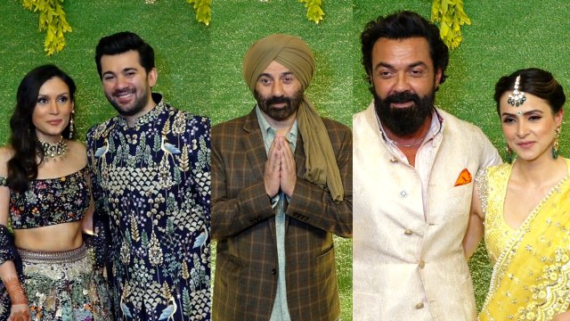 Karan Deol Disha Acharya Wedding: Sunny Deol, Bobby Deol Attend Sangeet Function Without Dharmendra!
