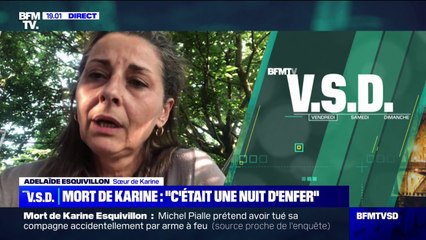 Meurtre de Karine: "Je suis effondrée", explique sa sœur, Adélaïde Esquivillon