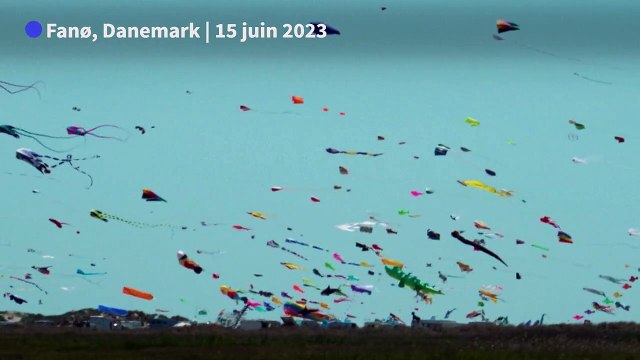 Des milliers de cerfs-volants décollent pour un festival danois du cerf-volant