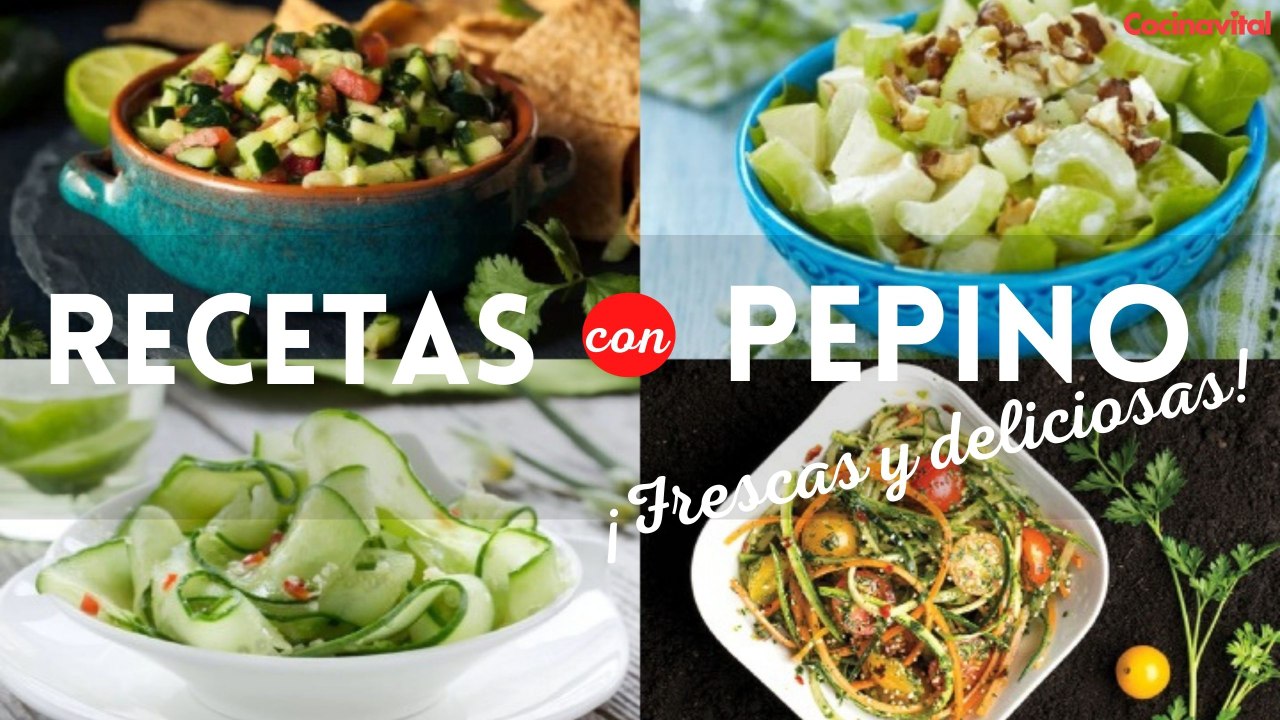 Checa 8 recetas con pepino, prácticas y para toda la familia | Recetas saludables | Cocina Vital