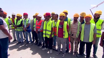 الرئيس السيسي للعاملين على كوبري طه حسين: احنا بنغير حياة الناس في مصر..خلوا بالكم ده نفع كبير للناs