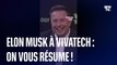 SpaceX, Twitter, Tesla : le résumé d'Elon Musk à VivaTech