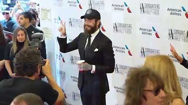 Rapper Post Malone receives special award at Songwriters Hall of Fame