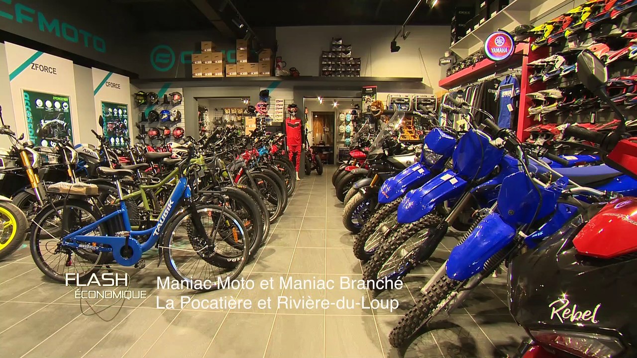 Flash économique | Maniac Moto et Maniac Branché à La Pocatière et Rivière-du-Loup