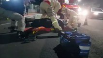 Acidente na Rua Cuiabá deixa motociclista ferido