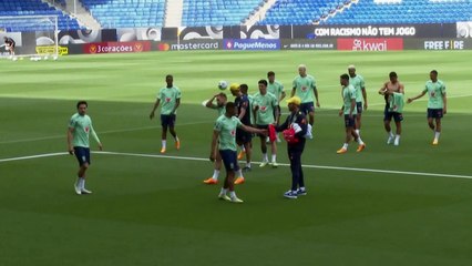 Seleção treina antes de amistoso contra Guiné