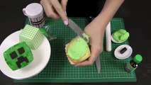 MINECRAFT CUPCAKES! Make MINECRAFT Creeper Cakes - A Cupcake Addiction How To Tutorial
